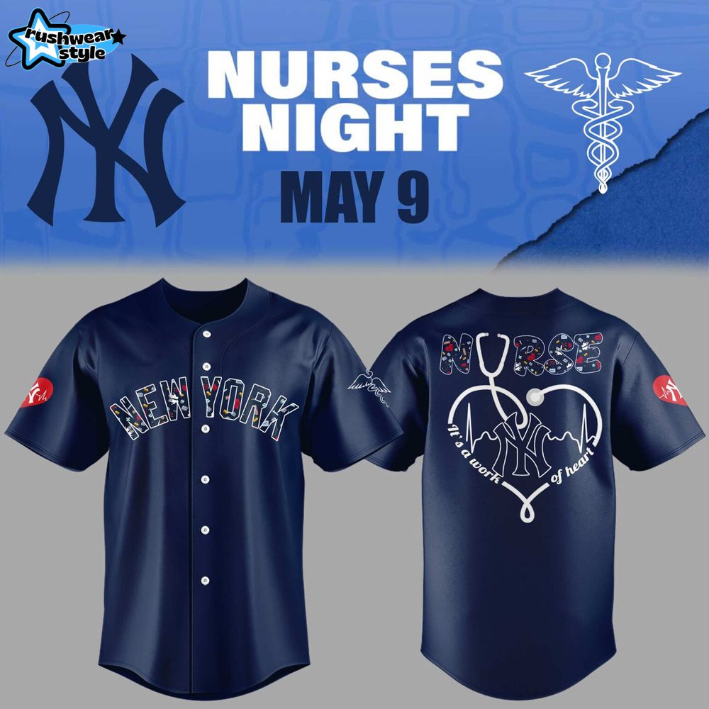 Yankees Baseball Nurses Night 3D Baseball Jersey Limited Edition Yankees Baseball Nurses Night 3D Baseball Jersey Limited Edition