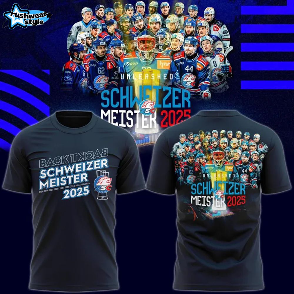 ZSC Lions Back to Back Schweizer Meister 2025 Special Tee ZSC Lions Back to Back Schweizer Meister 2025 Special Tee