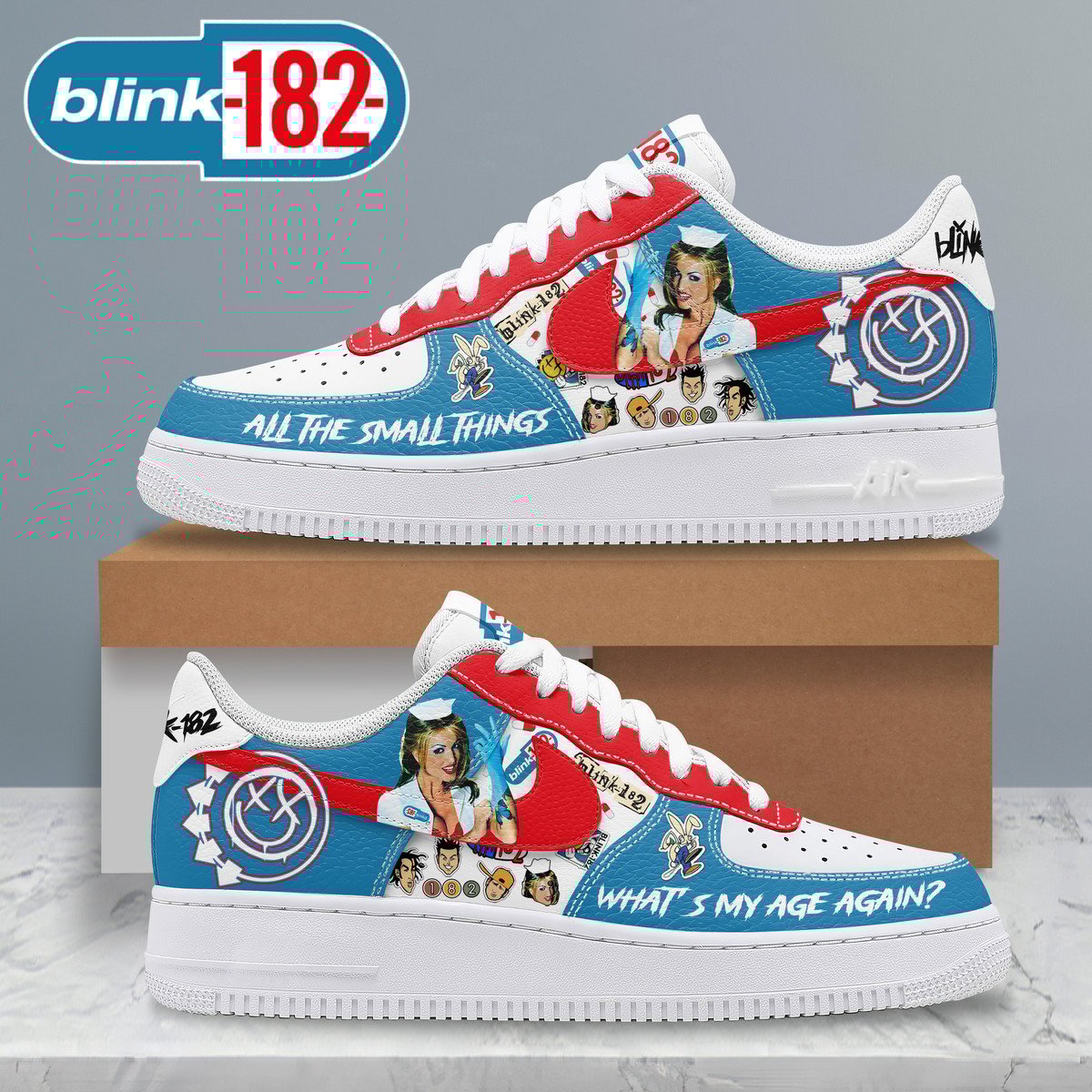 Blink-182 What's My Age Again? Limited Edition Nike Air Force 1 Blink-182 What's My Age Again? Limited Edition Nike Air Force 1