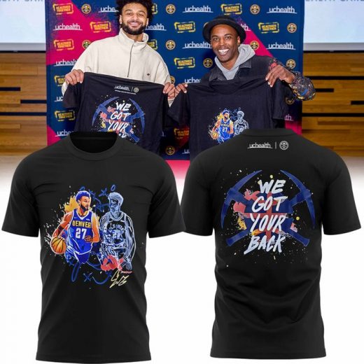 Denver Nuggets We Got Your Back Jamal Murray x UCHealth Black Tee