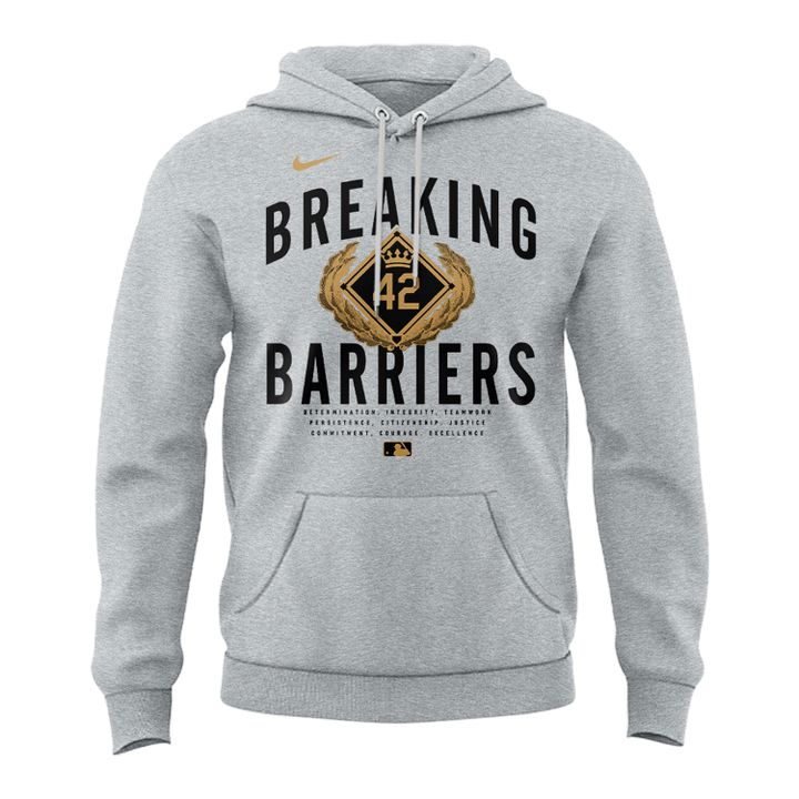 Los Angeles Dodgers Breaking Barrierrs Jackie Robinson 42 Forever Hoodie Los Angeles Dodgers Breaking Barrierrs Jackie Robinson 42 Forever Hoodie