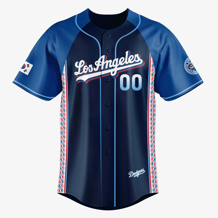 Los Angeles Dodgers x Korean Heritage Custom Hockey Jersey Los Angeles Dodgers x Korean Heritage Custom Hockey Jersey