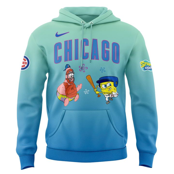Chicago Cubs SpongeBob SquarePants Day Hoodie Chicago Cubs SpongeBob SquarePants Day Hoodie