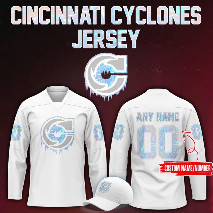 Cincinnati Cyclones 2025 Warm-up Limited Edition Hockey Jersey Cincinnati Cyclones 2025 Warm-up Limited Edition Hockey Jersey