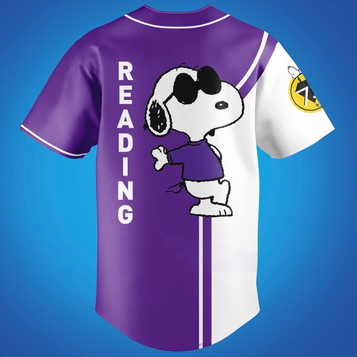 Reading Royals x 75th Anniversary Snoopy Baseball Jersey 2025 Reading Royals x 75th Anniversary Snoopy Baseball Jersey 2025