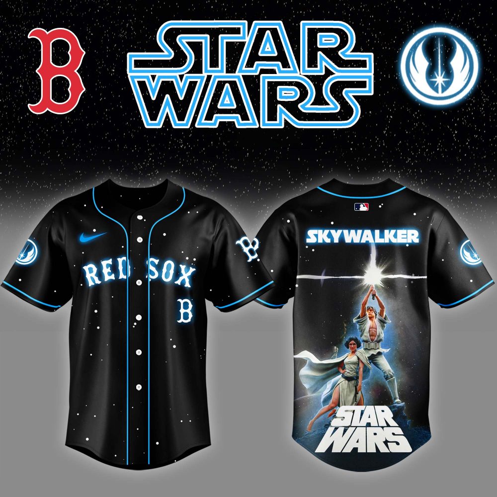 Boston Red Sox x Stars Wars Luke Skywalker Game Night Baseball Jersey