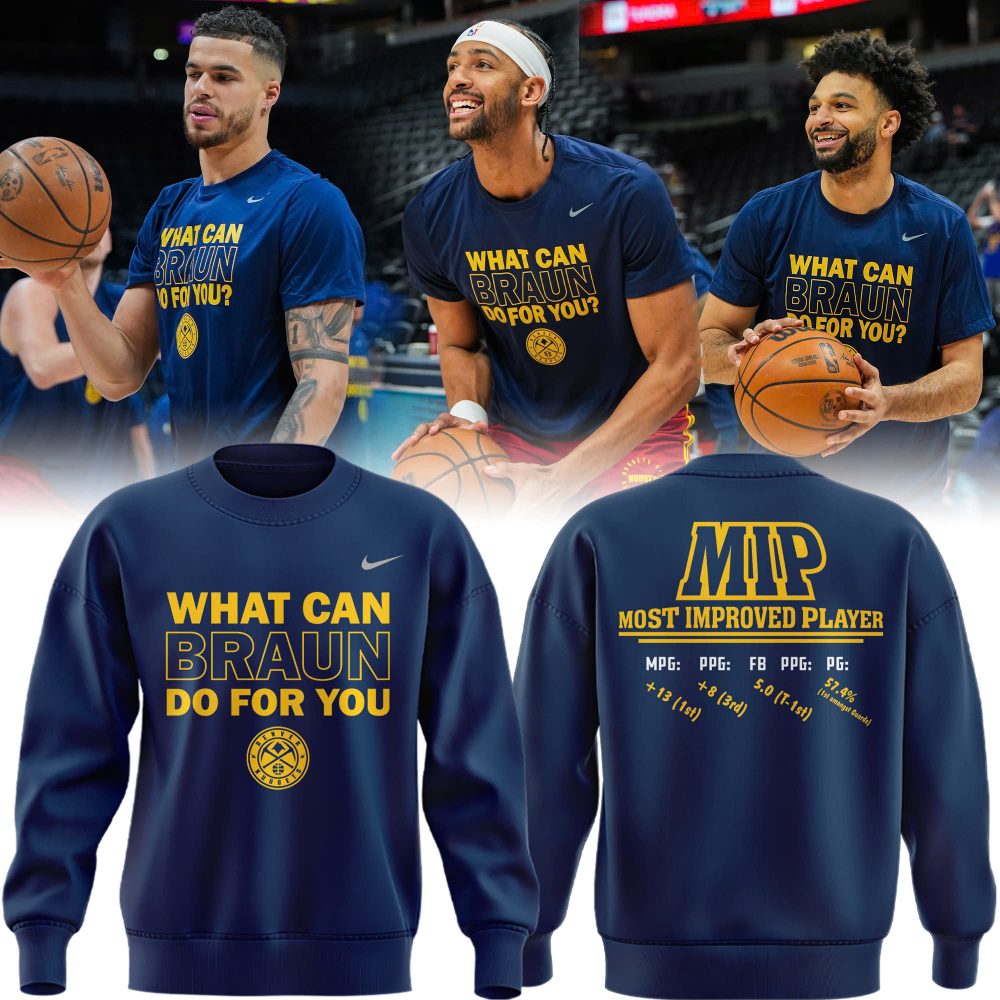 Denver Nuggets Christian Braun MIP Special Sweatshirt 2025
