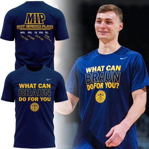 Denver Nuggets Christian Braun MIP Special Shirt 2025