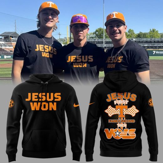 Tennessee Volunteers Baseball JESUS WON Hoodie