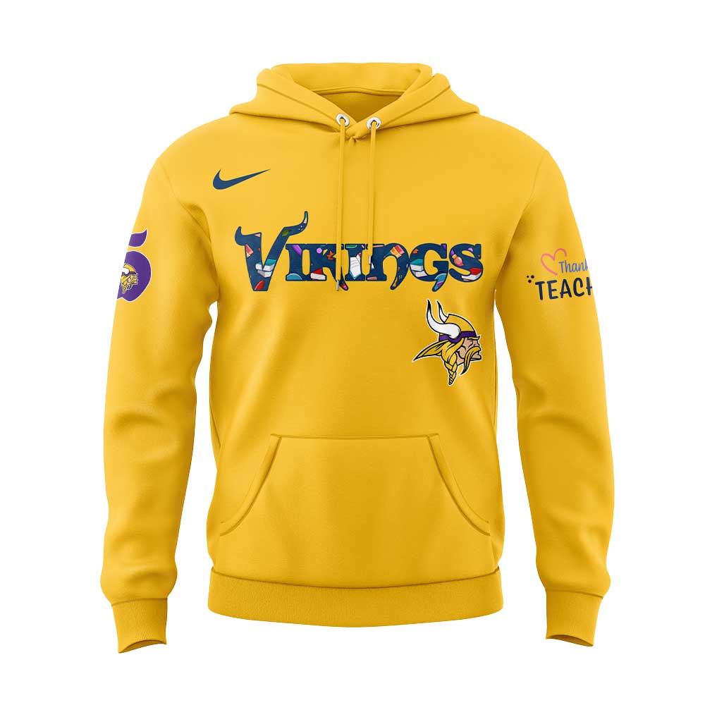 Minnesota Vikings Teacher Appreciation 2025 Hoodie Minnesota Vikings Teacher Appreciation 2025 Hoodie