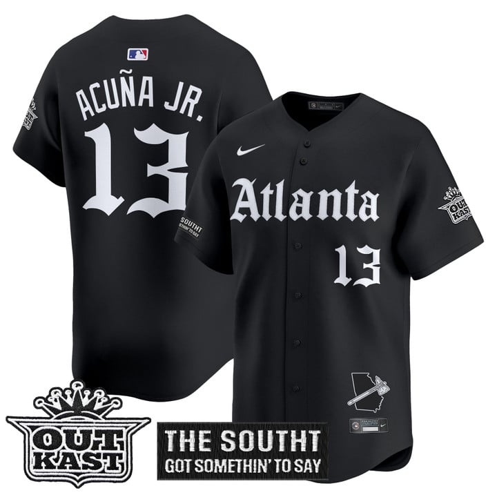 Atlanta Braves 'Gothic South x Outkast Edition' Football Jersey Atlanta Braves 'Gothic South x Outkast Edition' Football Jersey