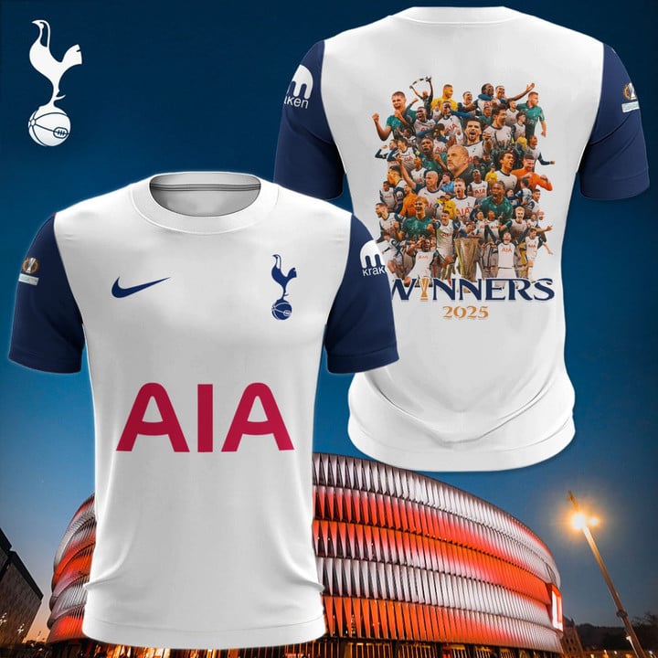 Tottenham Hotspur UEFA Europa League Champions 2024-2025 T-Shirt Tottenham Hotspur UEFA Europa League Champions 2024-2025 T-Shirt