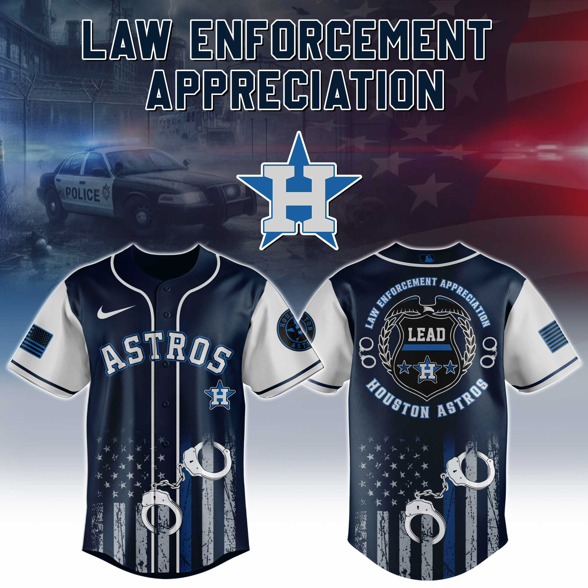 Houston Astros MLB x Law Enforcement Appreciation 2025 Jersey Houston Astros MLB x Law Enforcement Appreciation 2025 Jersey