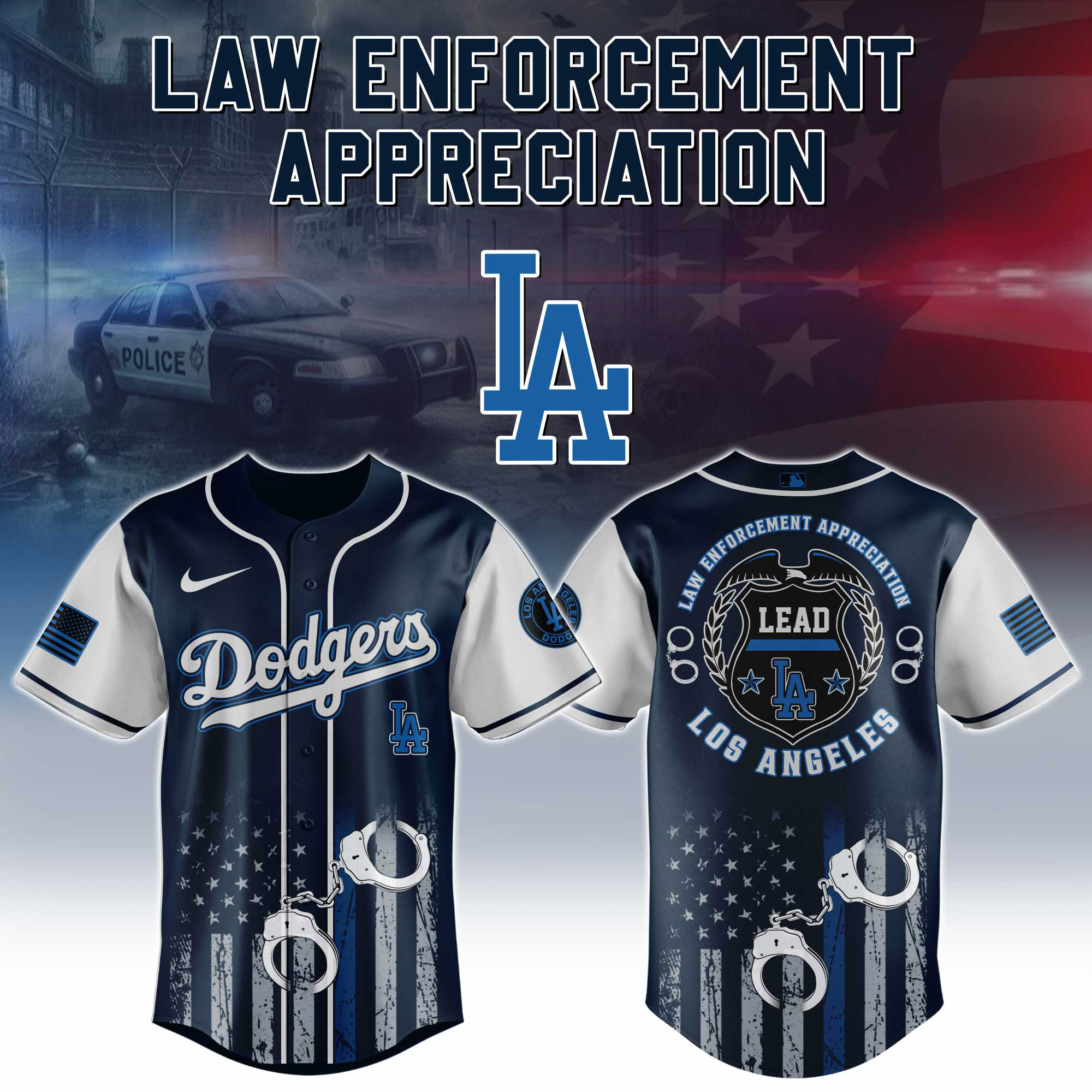 Los Angeles Dodgers MLB x Law Enforcement Appreciation 2025 Jersey Los Angeles Dodgers MLB x Law Enforcement Appreciation 2025 Jersey