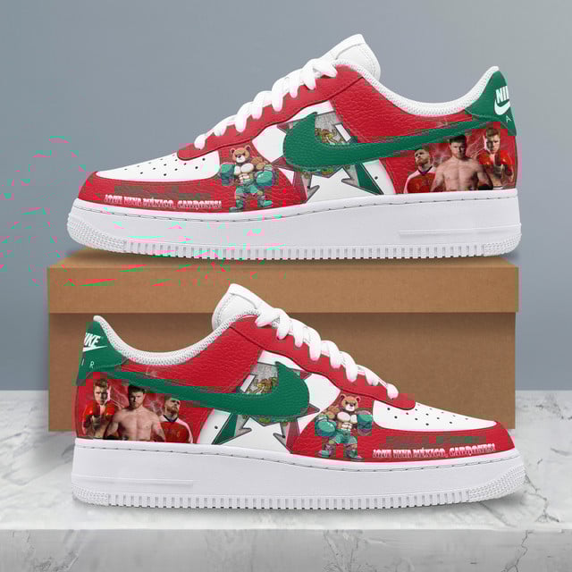 Canelo Alvarez Viva Mexico Cabrones Special Nike Air Force 1 Canelo Alvarez Viva Mexico Cabrones Special Nike Air Force 1