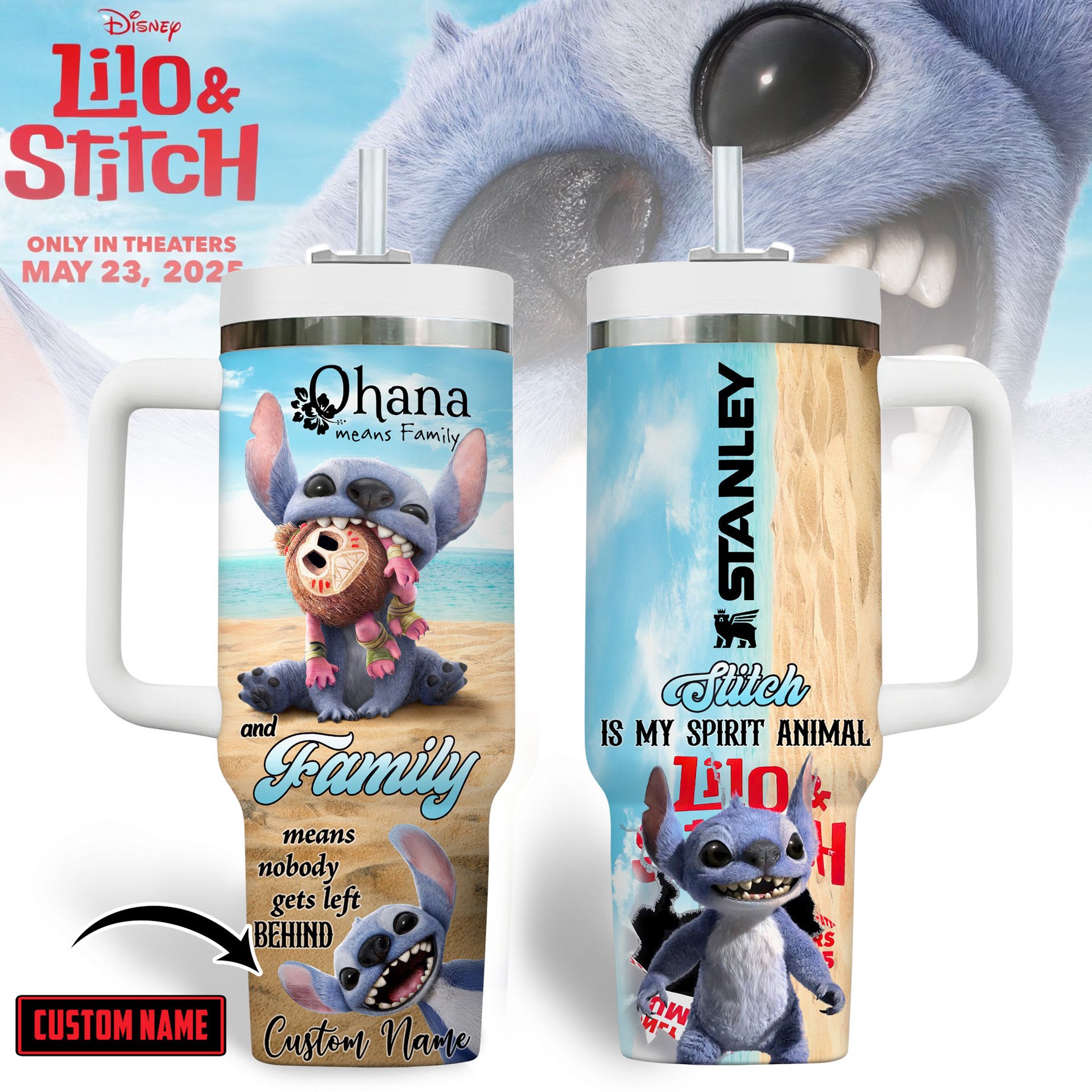 Lilo and Stitch Ohana Means Family Special Stanley Tumbler Lilo and Stitch Ohana Means Family Special Stanley Tumbler