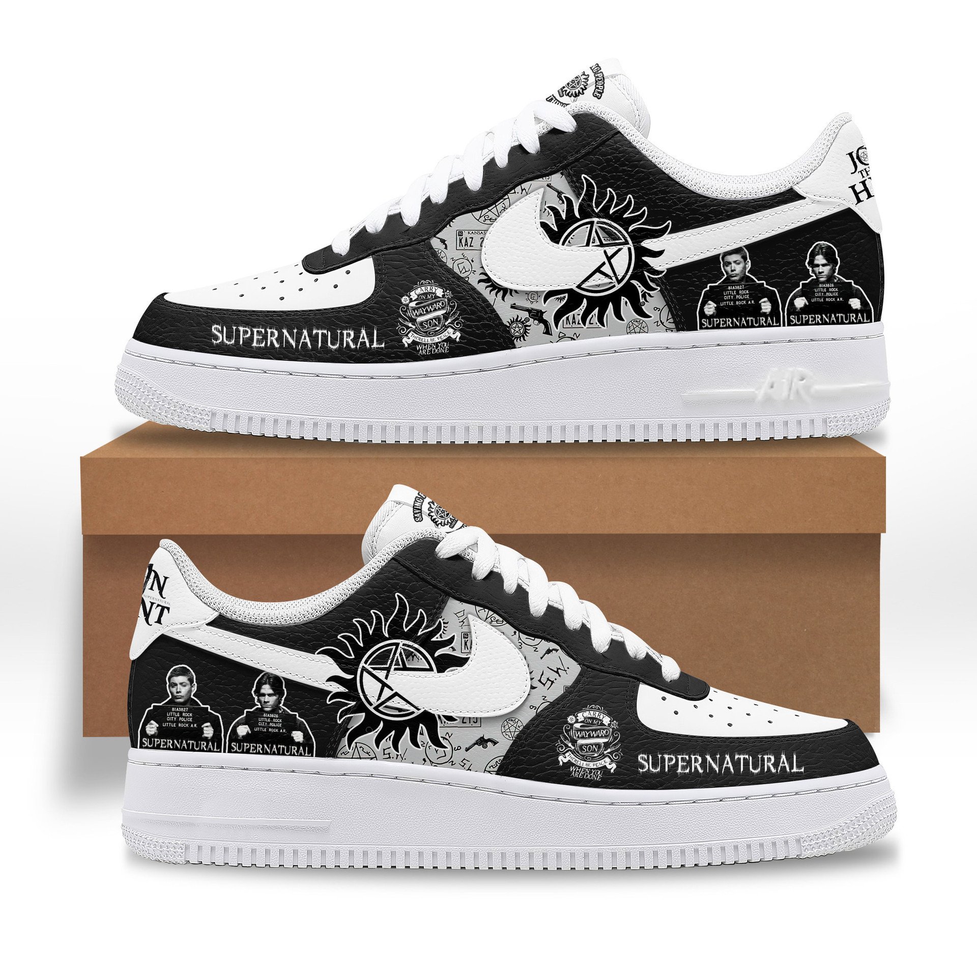 Supernatural TV Series Carry on My Wayward Nike Air Force 1 Supernatural TV Series Carry on My Wayward Nike Air Force 1