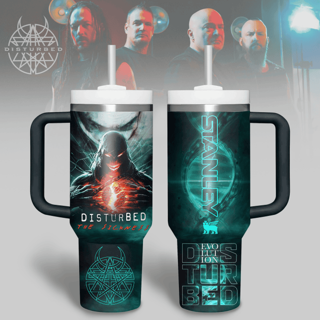 Disturbed The Sickness 25th Anniversary Tour Stanley Tumbler Disturbed The Sickness 25th Anniversary Tour Stanley Tumbler