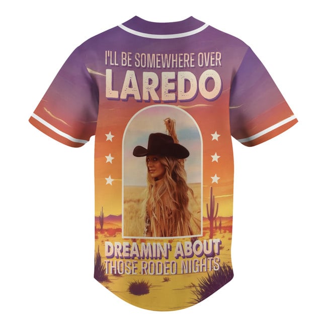 Lainey Wilson "Somewhere Over Laredo" Special Baseball Jersey Lainey Wilson "Somewhere Over Laredo" Special Baseball Jersey