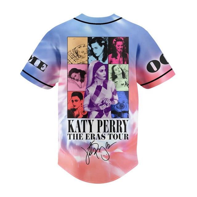 Katy Perry The Eras Tour Personalized Baseball Jersey Katy Perry The Eras Tour Personalized Baseball Jersey
