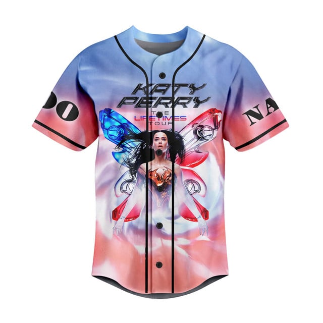 Katy Perry The Eras Tour Personalized Baseball Jersey Katy Perry The Eras Tour Personalized Baseball Jersey