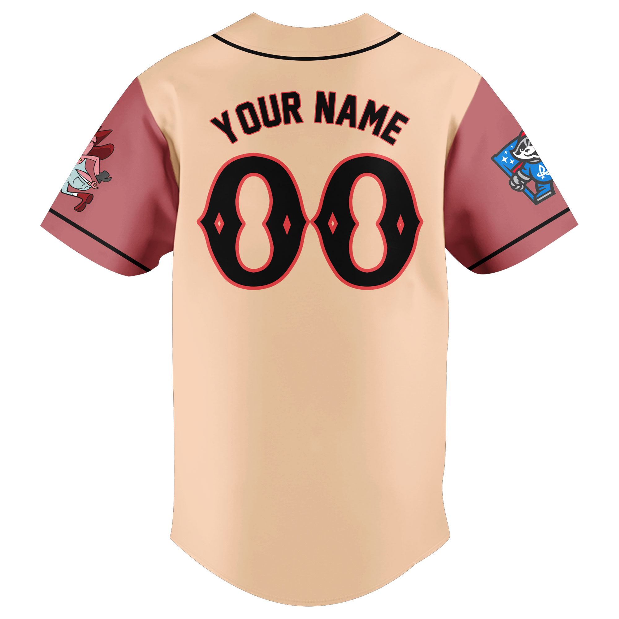 Rocket City Trash Pandas x Bama Butts Baseball Jersey Rocket City Trash Pandas x Bama Butts Baseball Jersey