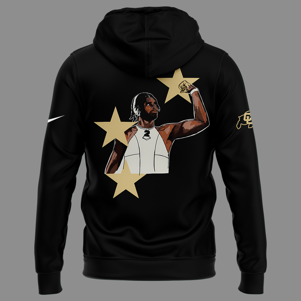 Colorado Buffaloes Shedeur Sanders 2025 Special Black Hoodie