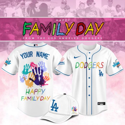 Los Angeles Dodgers Happy Family Day 2025 Baseball Jersey