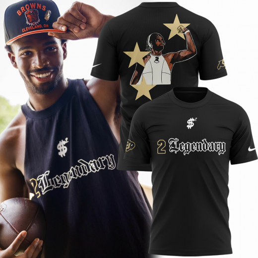 Colorado Buffaloes Shedeur Sanders 2025 Special Black Tee