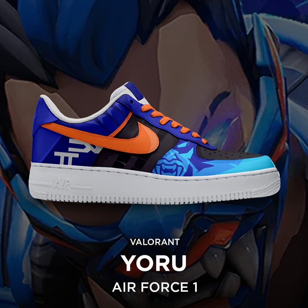 Valorant Yoru Air Force 1 Sneaker Valorant Yoru Air Force 1 Sneaker