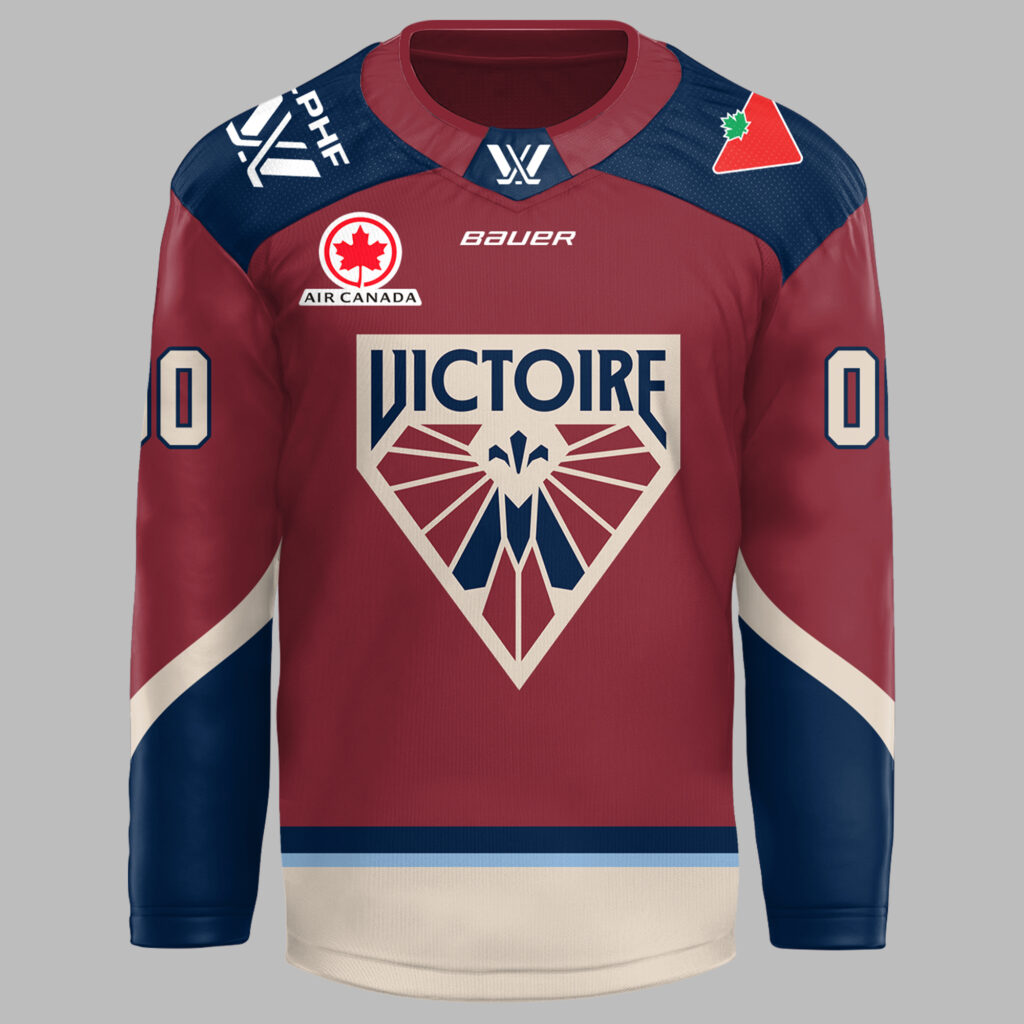 Montreal Victoire Series Eliminatoires LPHF 2025 Hockey Jersey Montreal Victoire Series Eliminatoires LPHF 2025 Hockey Jersey