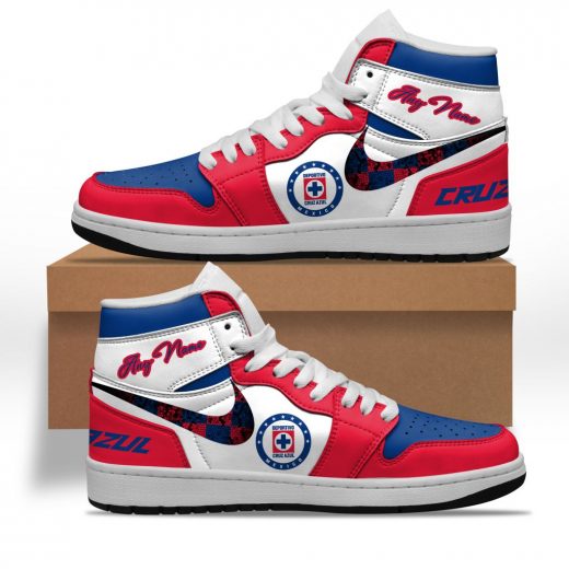 liga mx cruz azul nike air jordan 1 custom sneakers