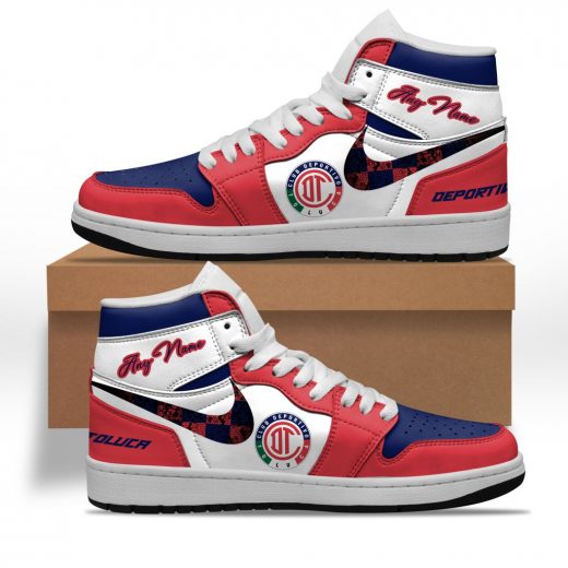 liga mx deportivo toluca nike air jordan 1 custom sneakers