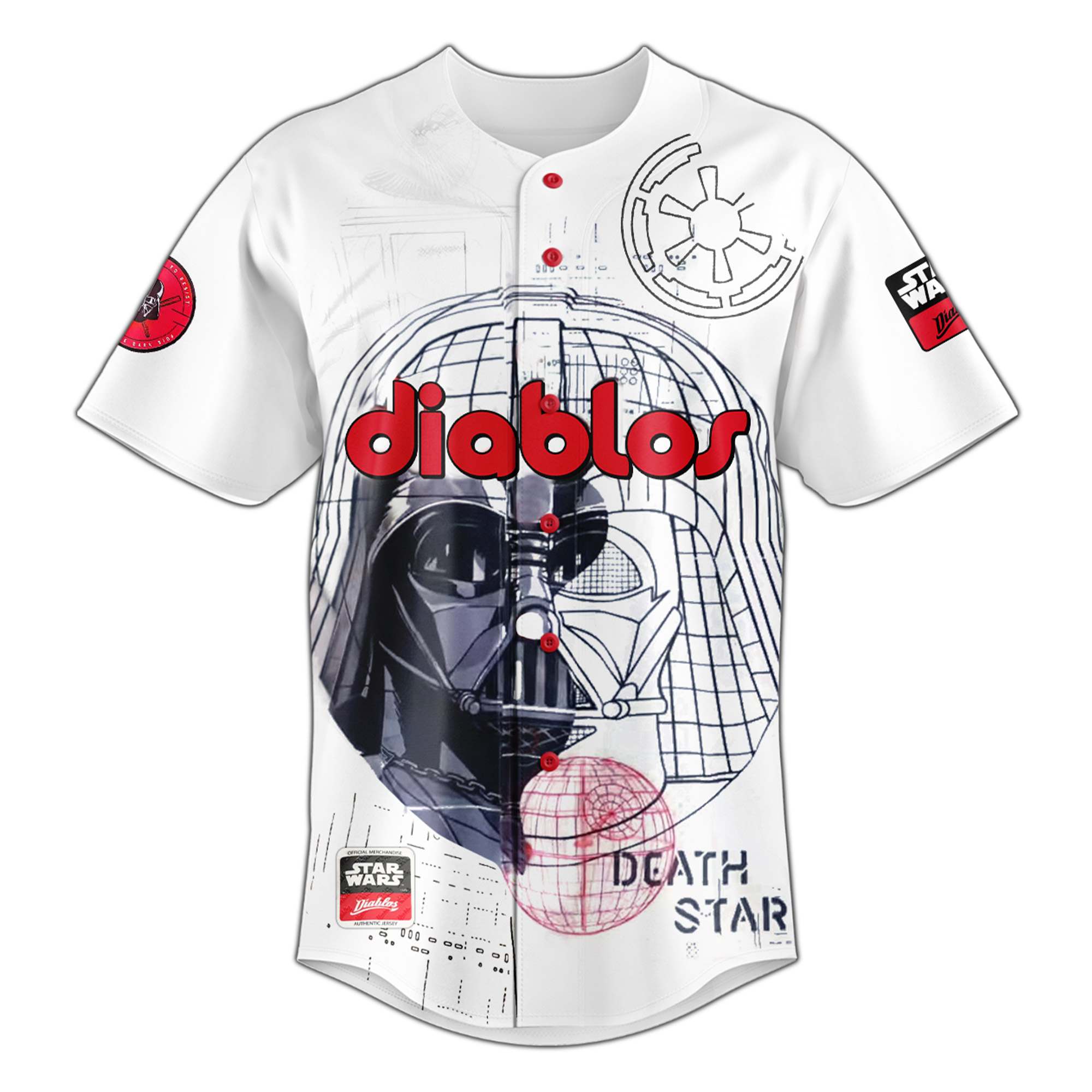 Diablos Rojos del México x Star War New 2025 Custom Name Jersey Diablos Rojos del México x Star War New 2025 Custom Name Jersey