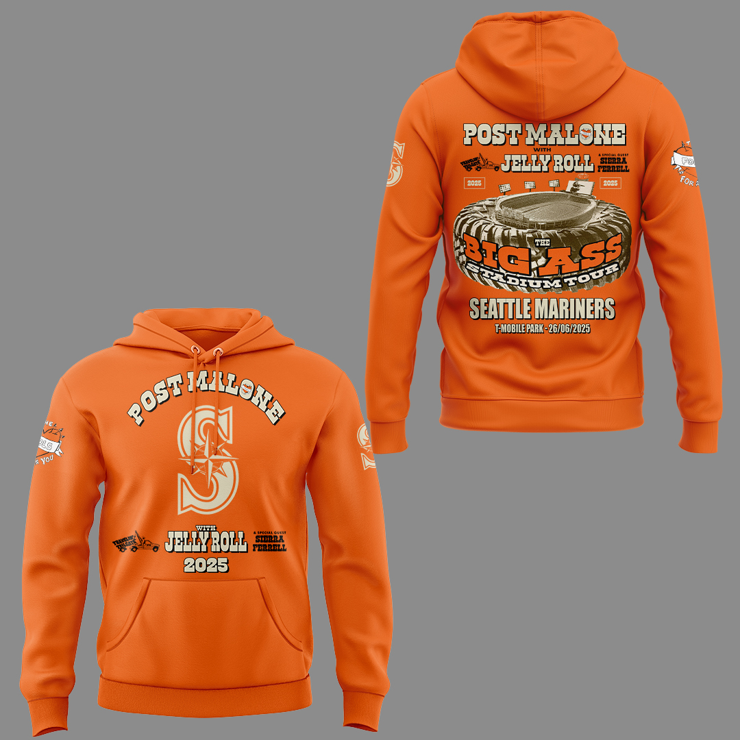 Seattle Mariners x Post Malone with Jelly Roll Hoodie Set Seattle Mariners x Post Malone with Jelly Roll Hoodie Set