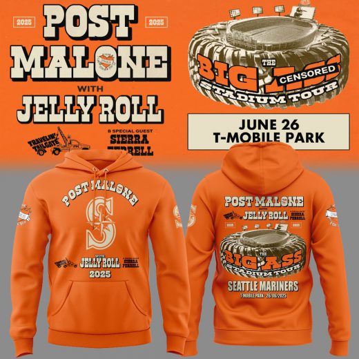 Seattle Mariners x Post Malone with Jelly Roll Hoodie Set
