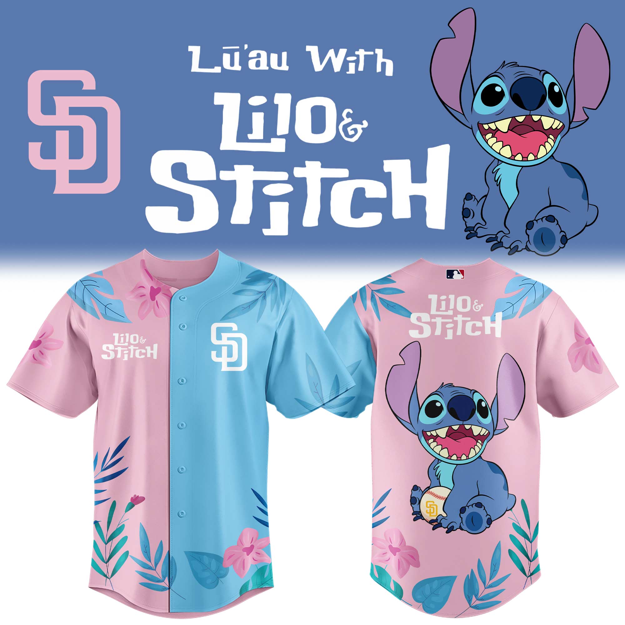 San Diego Padres x Lilo & Stitch Night Limited Edition Jersey San Diego Padres x Lilo & Stitch Night Limited Edition Jersey