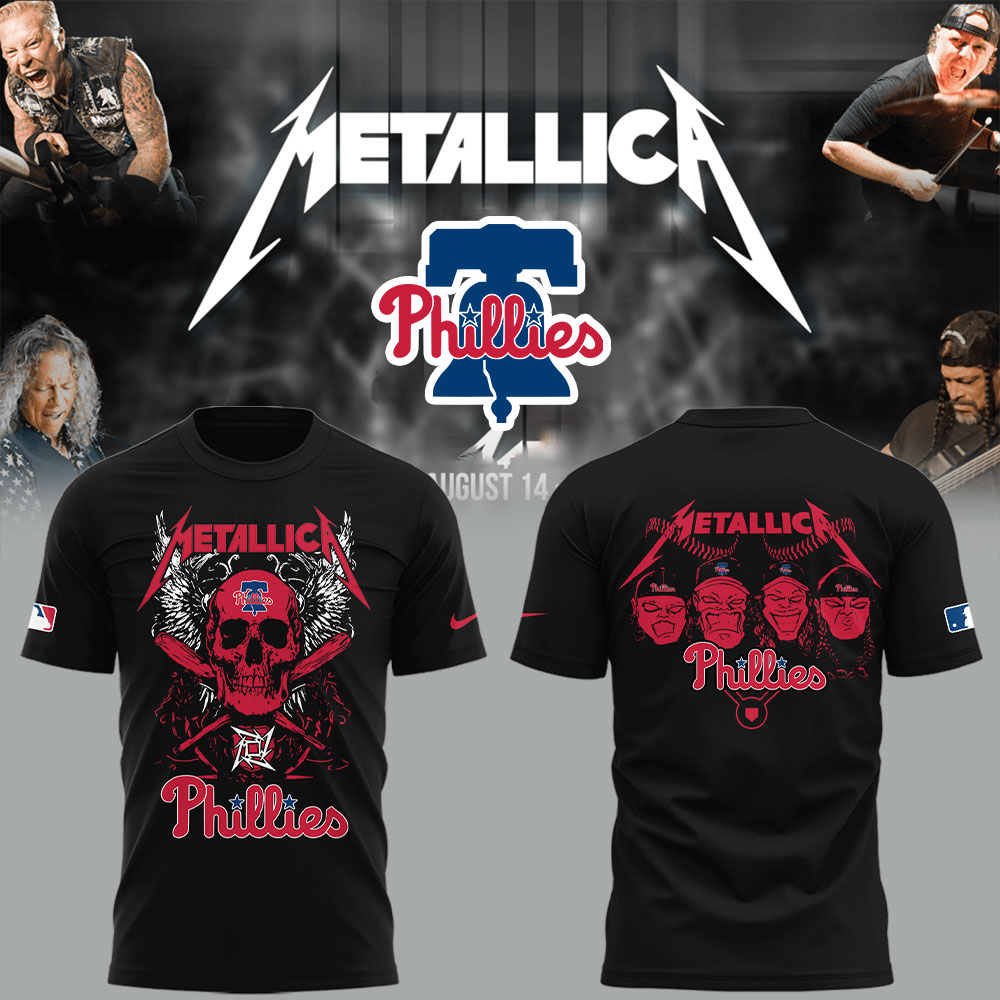 Philadelphia Phillies x Metallica 2025 T-shirt Philadelphia Phillies x Metallica 2025 T-shirt