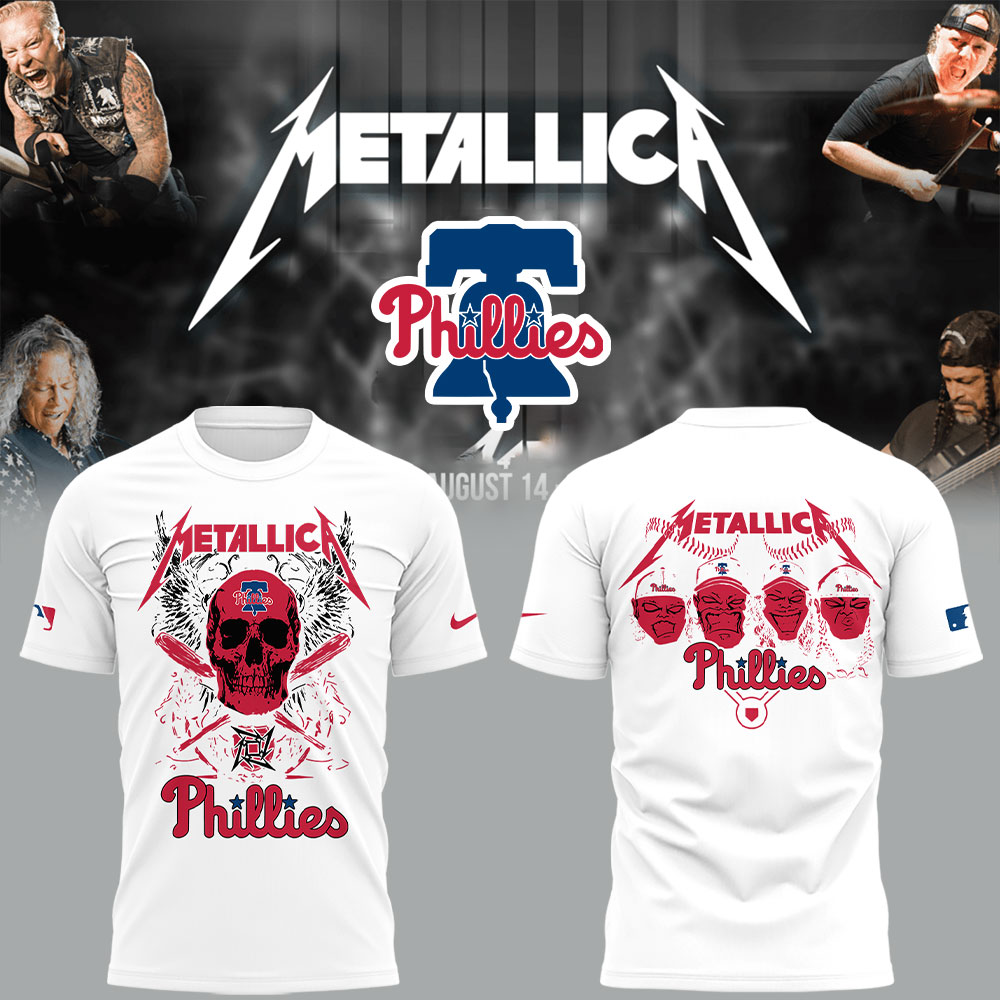 Philadelphia Phillies x Metallica 2025 T-shirt Philadelphia Phillies x Metallica 2025 T-shirt