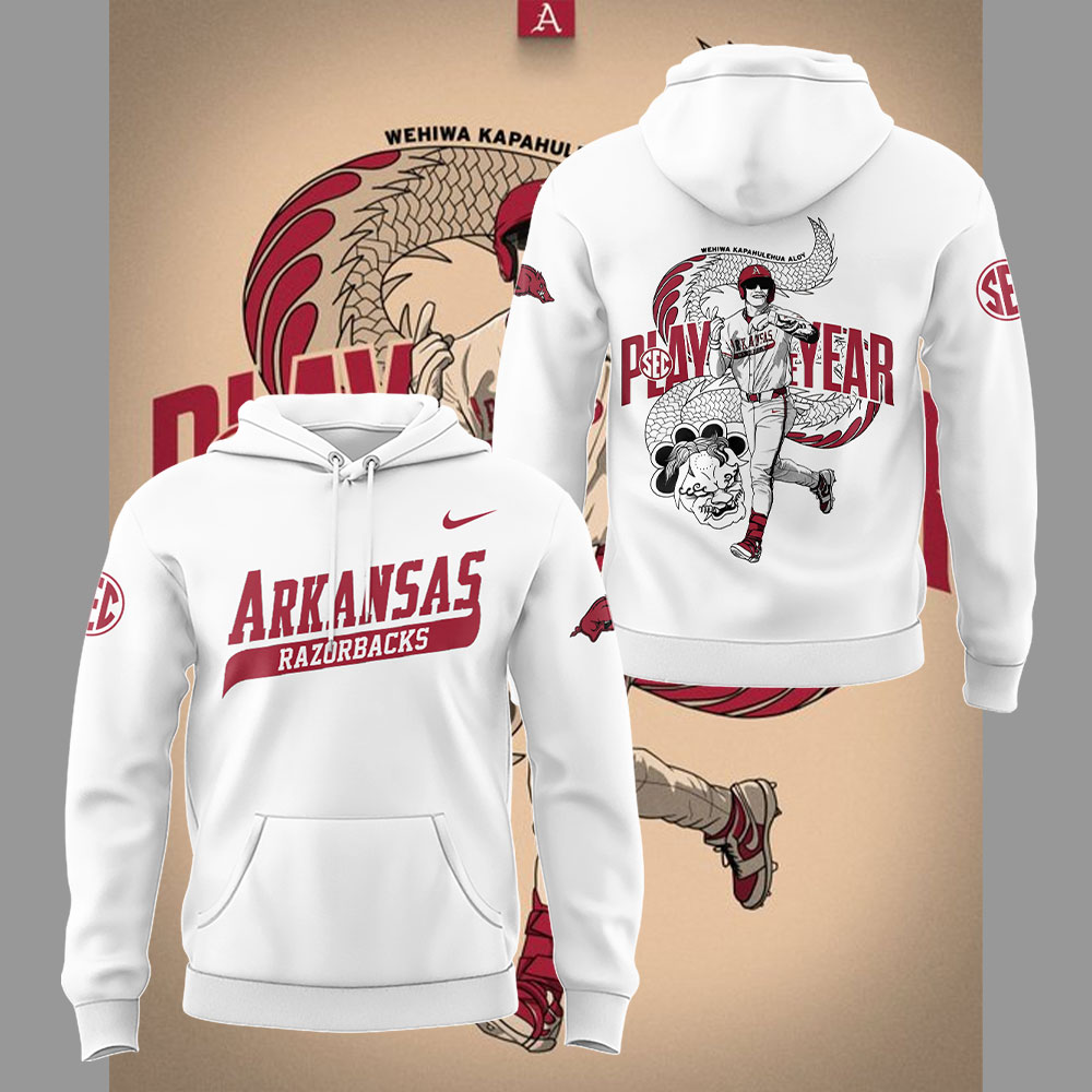 Arkansas Razorback x Wehiwa Aloy. SEC Player of the Year Hoodie Arkansas Razorback x Wehiwa Aloy. SEC Player of the Year Hoodie