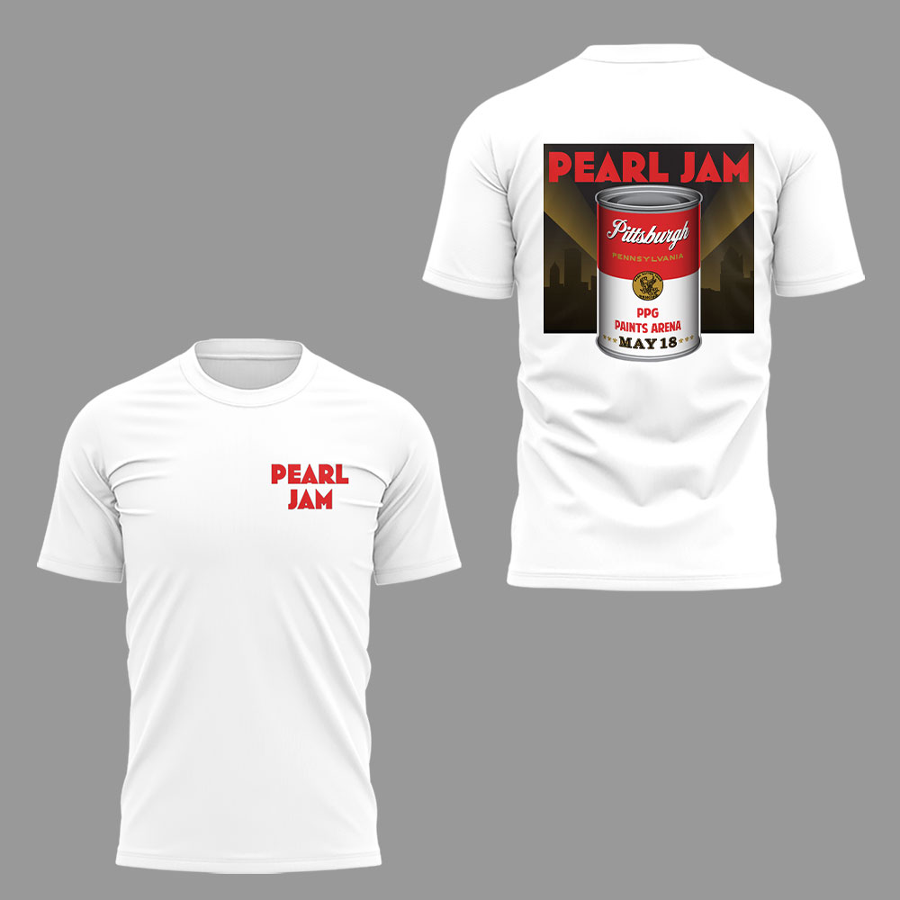 Pearl Jam "Dark Matter Tour" From Pittsburgh White T-shirt Pearl Jam "Dark Matter Tour" From Pittsburgh White T-shirt
