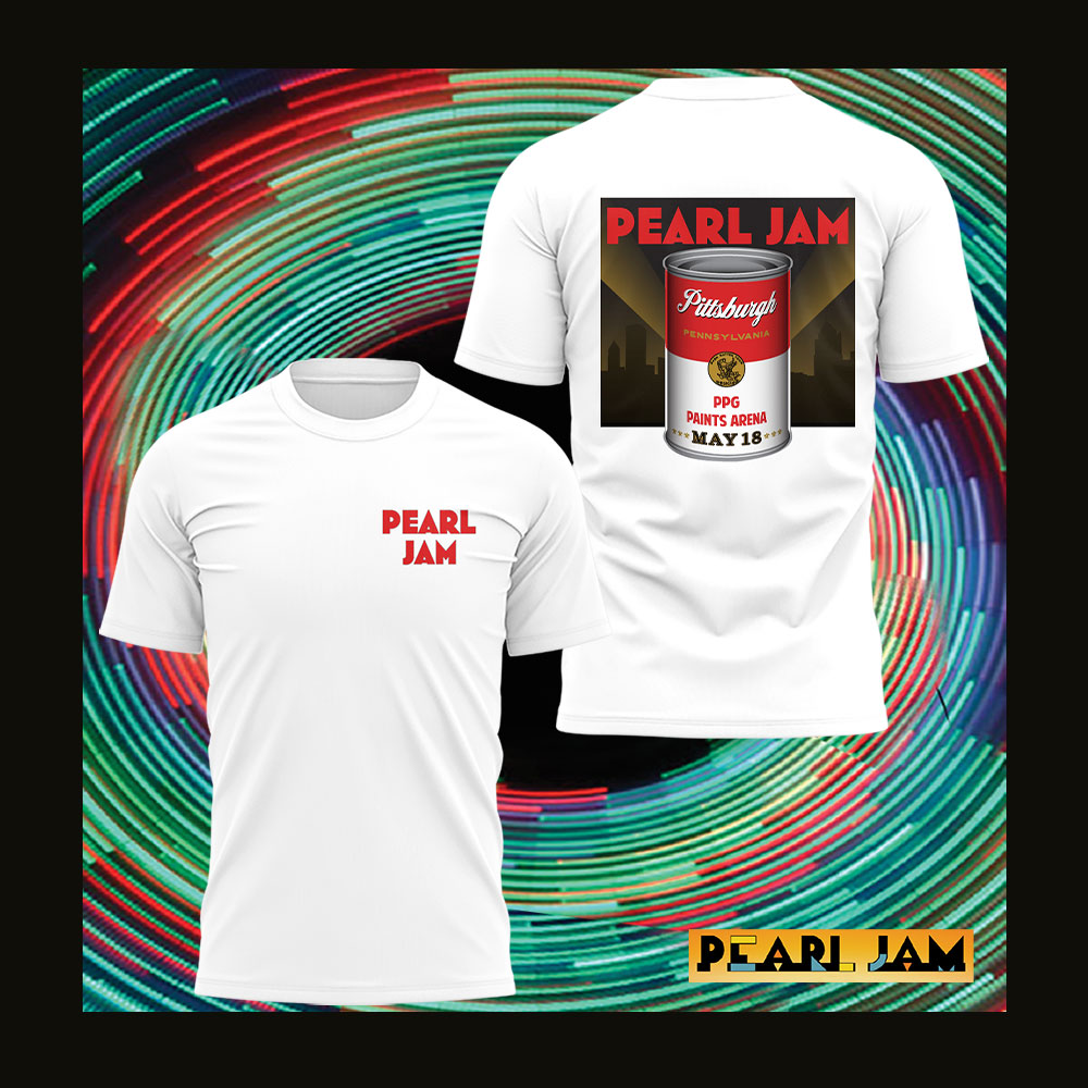Pearl Jam "Dark Matter Tour" From Pittsburgh White T-shirt Pearl Jam "Dark Matter Tour" From Pittsburgh White T-shirt