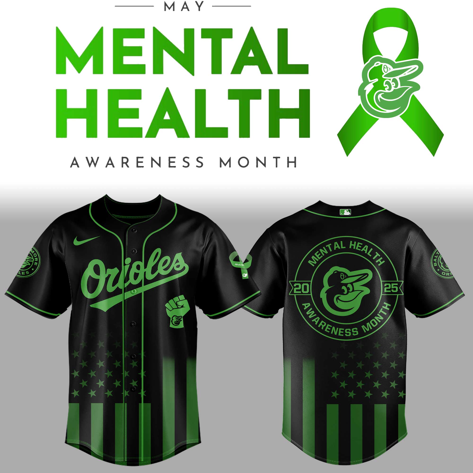 Baltimore Orioles x Mental Health Awareness Month 2025 Jersey Baltimore Orioles x Mental Health Awareness Month 2025 Jersey