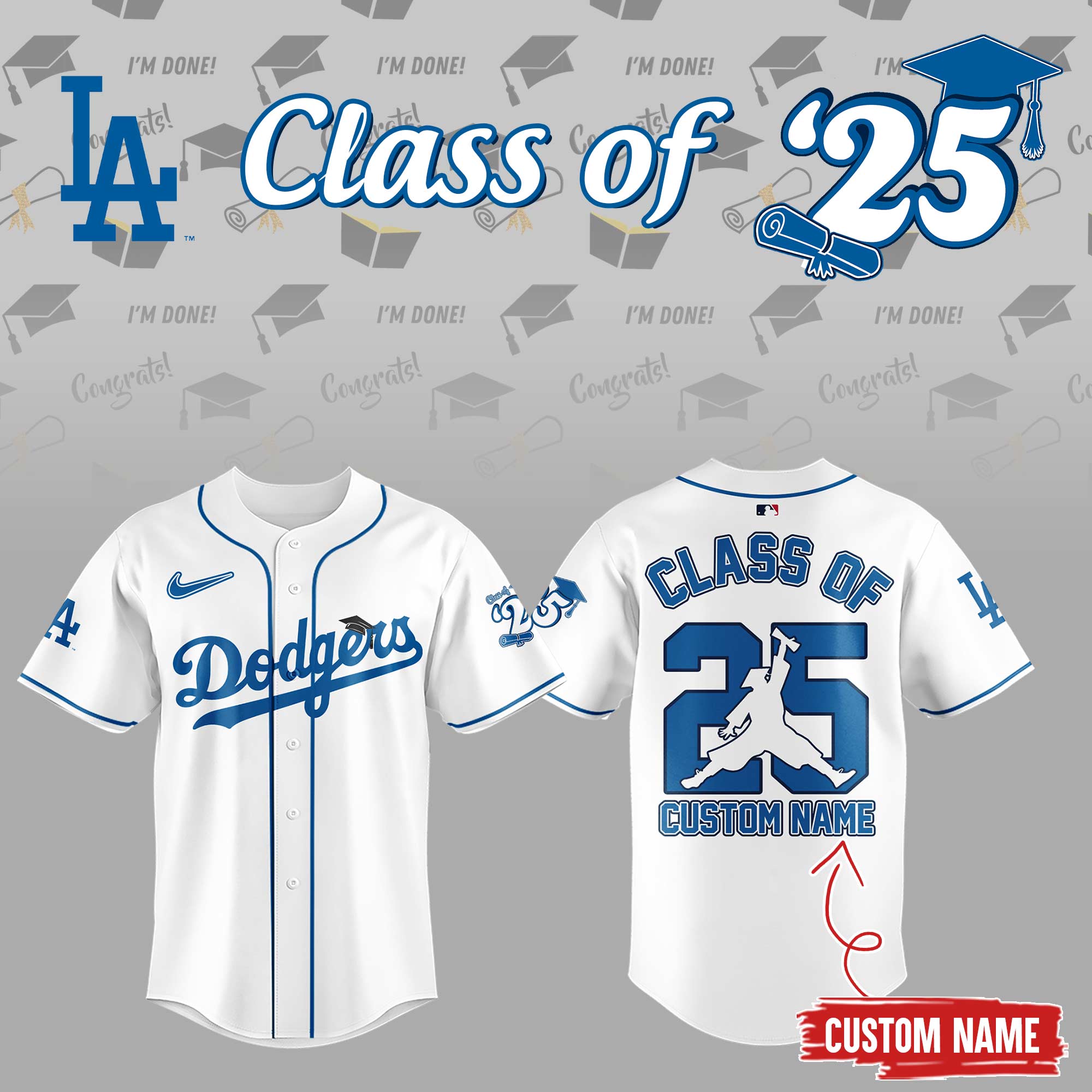 Class Of 2025 Los Angeles Dodgers Jersey Class Of 2025 Los Angeles Dodgers Jersey
