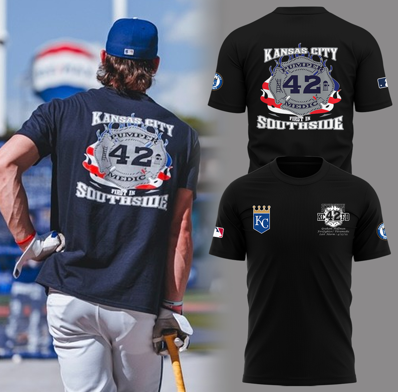Kansas City Royals x Graham Hoffman and KCFD Limited Edition Shirt Kansas City Royals x Graham Hoffman and KCFD Limited Edition Shirt