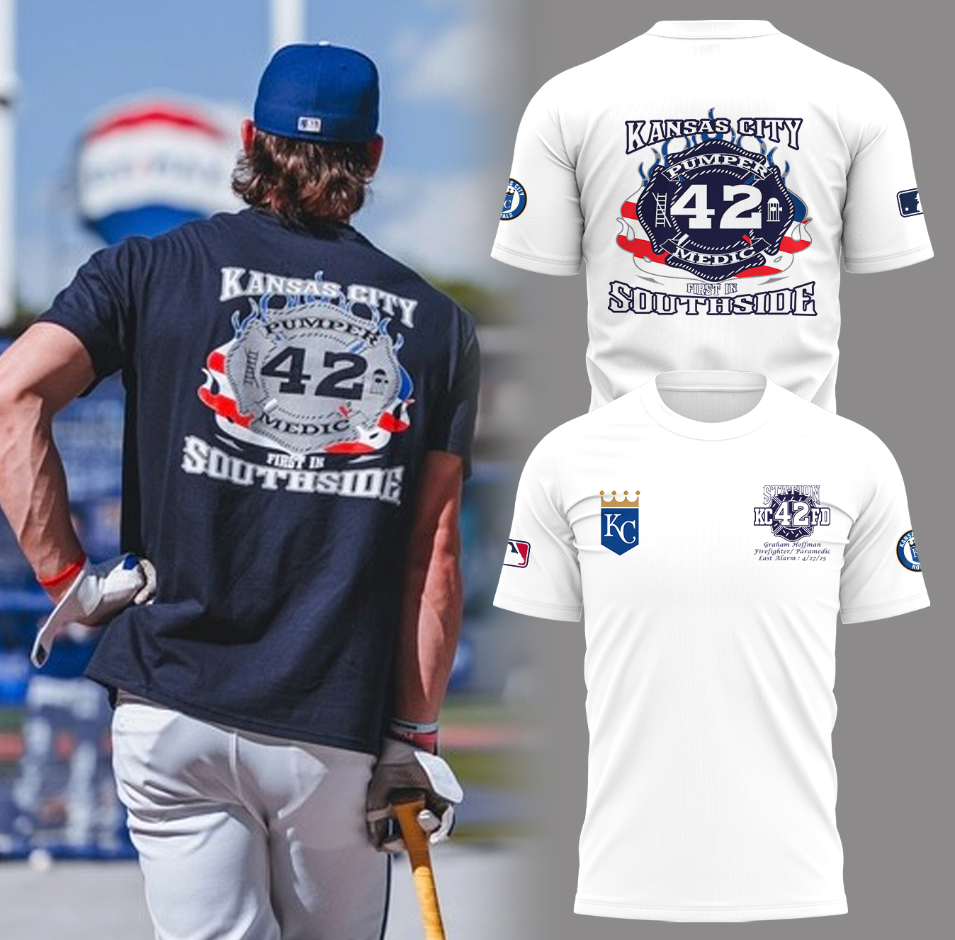 Kansas City Royals x Graham Hoffman and KCFD Limited Edition Shirt Kansas City Royals x Graham Hoffman and KCFD Limited Edition Shirt