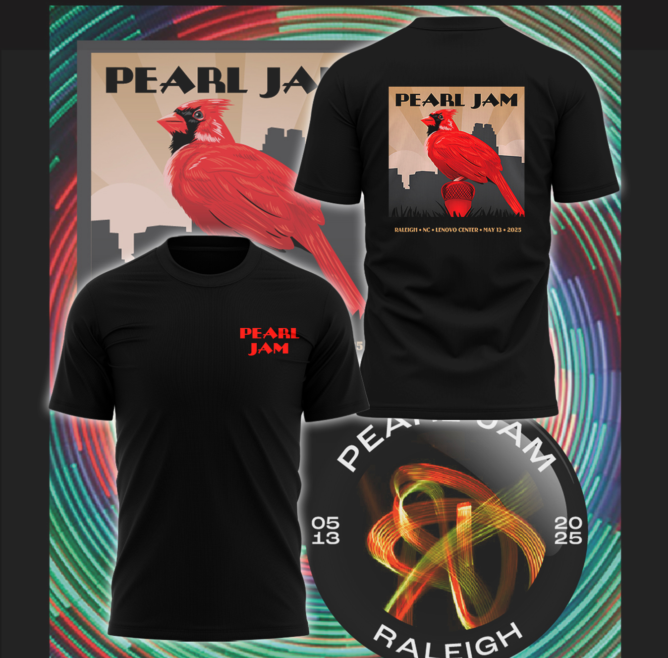 Pearl Jam "Dark Matter Tour" City of Oaks Tshirt Pearl Jam "Dark Matter Tour" City of Oaks Tshirt
