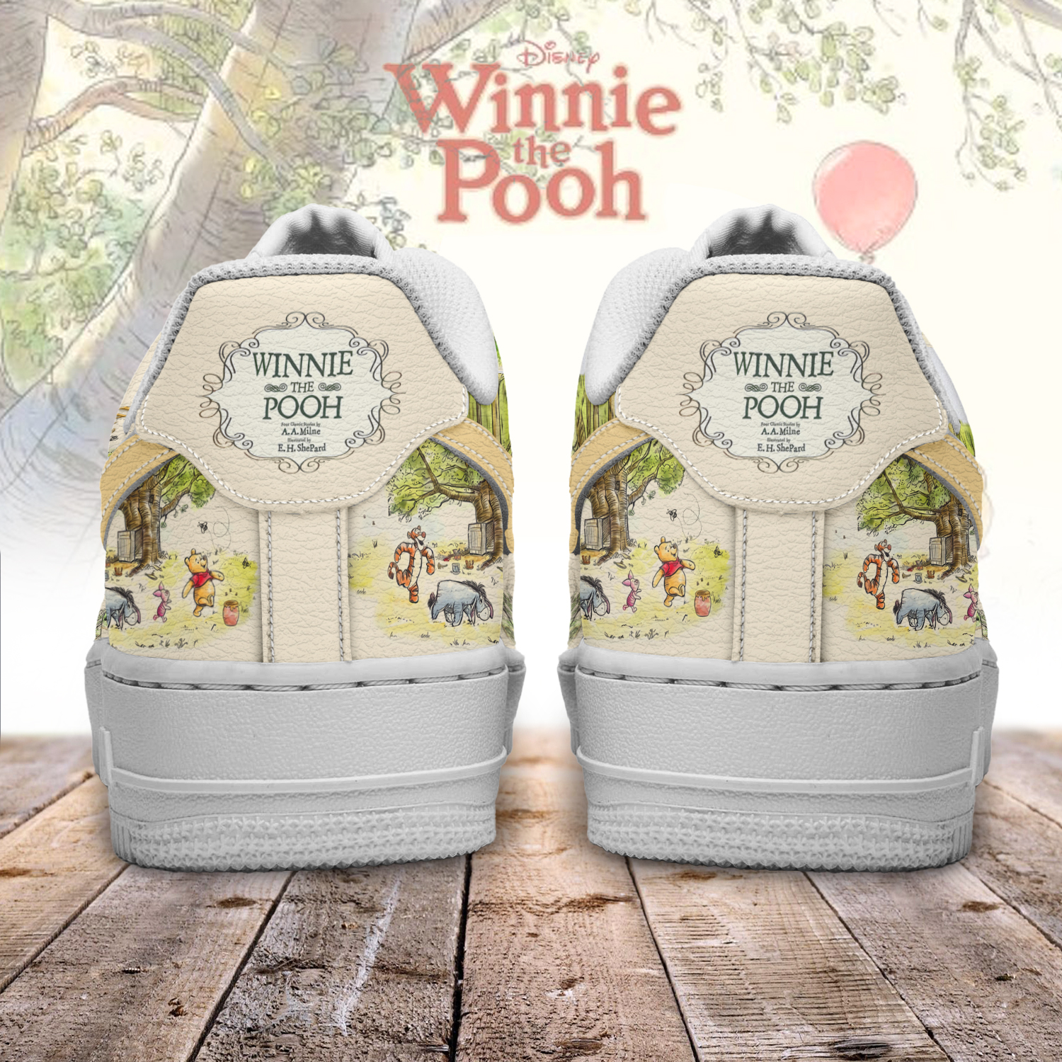 Gleammerch Winnie The Pooh Air Low-Top Sneakers Shoes Gleammerch Winnie The Pooh Air Low-Top Sneakers Shoes