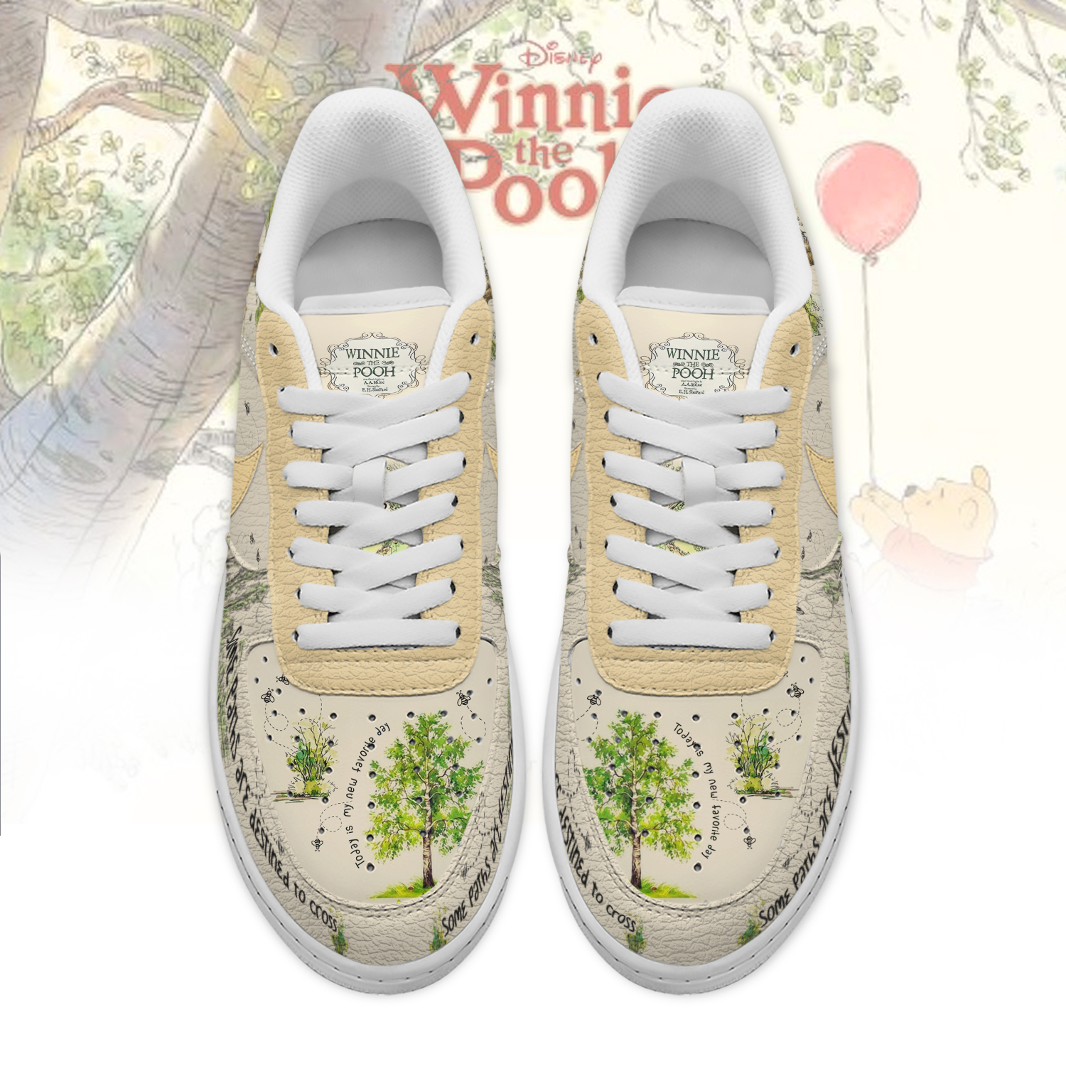 Gleammerch Winnie The Pooh Air Low-Top Sneakers Shoes Gleammerch Winnie The Pooh Air Low-Top Sneakers Shoes