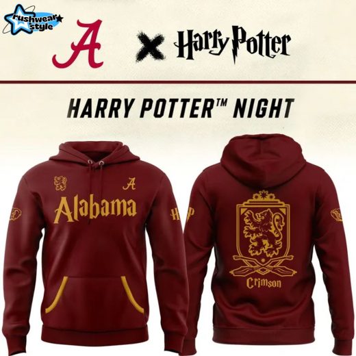 Alabama Crimson Tide Special 2025 Harry Potter Night Hoodie